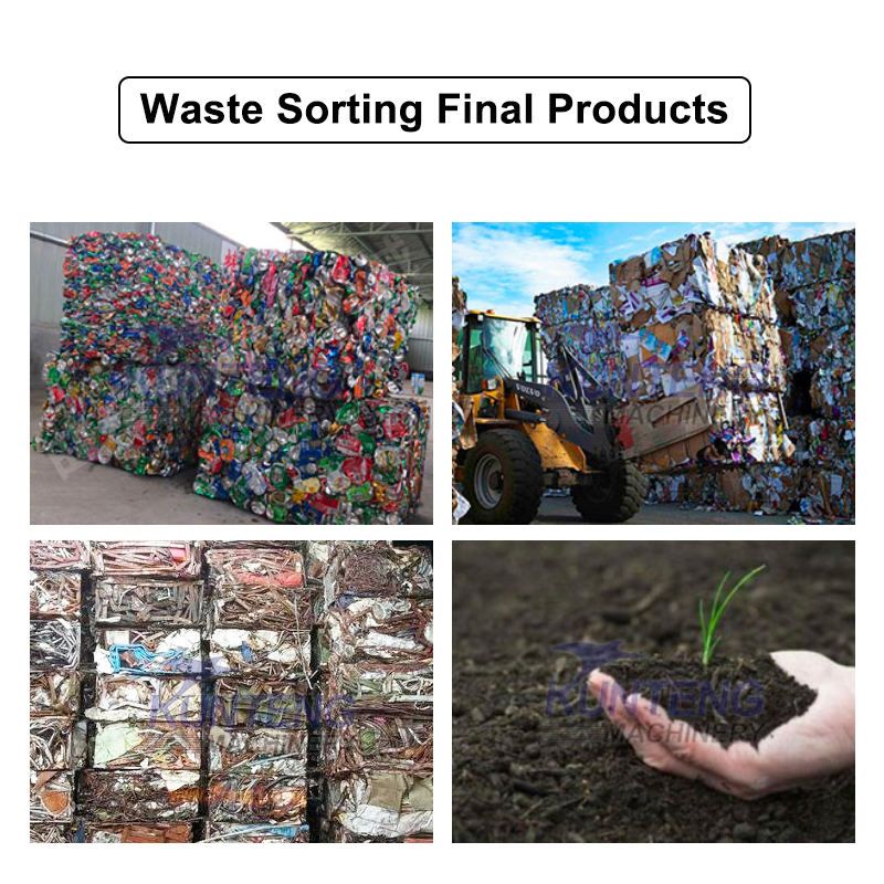 Turnkey Project Municipal Solid Waste Recycling Machine Waste Separator Waste Treatment Machinery