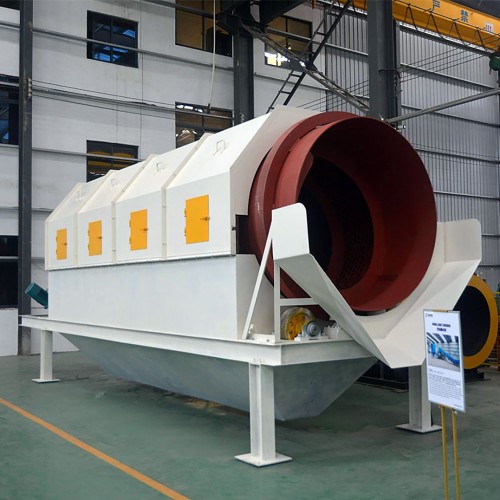 Electric Waste Trommel Screening Machine Screen Solid Waste Sorting Equipment