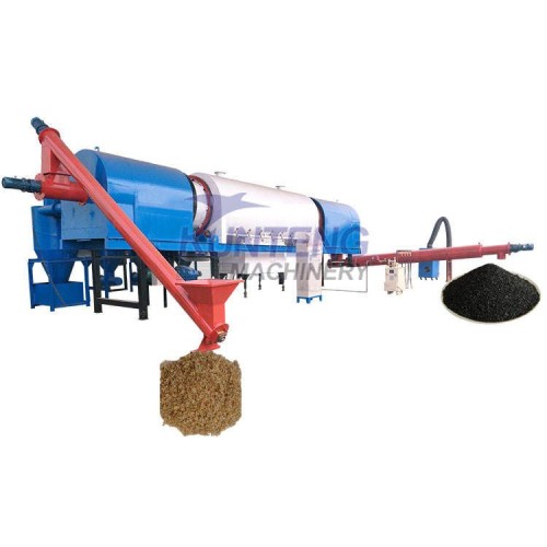 High Temperature Biomass Sawdust BBQ Charcoal Biochar Making Machine Continuous Carbonization Furnace