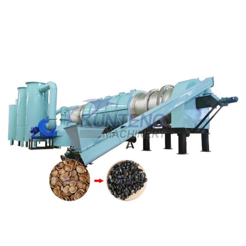 Palm shell carbonization furnace coconut shell sawdust carbonization furnace sawdust continuous carbonization furnace