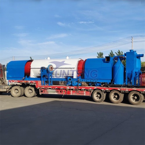 High Temperature Biomass Sawdust BBQ Charcoal Biochar Making Machine Continuous Carbonization Furnace