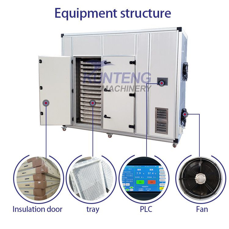 Peanut Dryer Machine Pistachio Nut Drying Equipment Macadamia Drying Machine Large capacity tray dryer