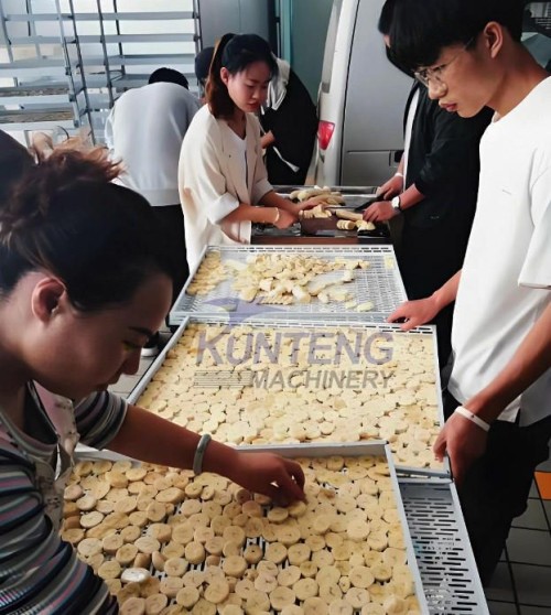 Automatic Dried Vegetable Fruit Sliced Chips Making Machine Slice Drying Processing Line