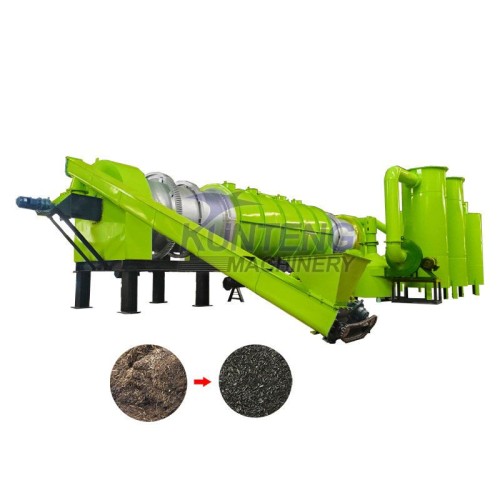Small particle material carbonization furnace rice husk carbonization equipment  continuous carbonization furnace
