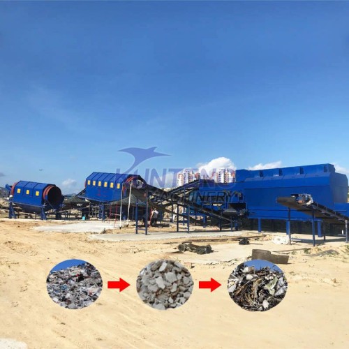 Construction waste sorting machine building demolition concrete waste recycling factory machines