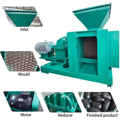 Hydraulic Ball Press Machine Mineral Fluorite Calcium Hydroxide Metal Iron Powder Briquetting Machine