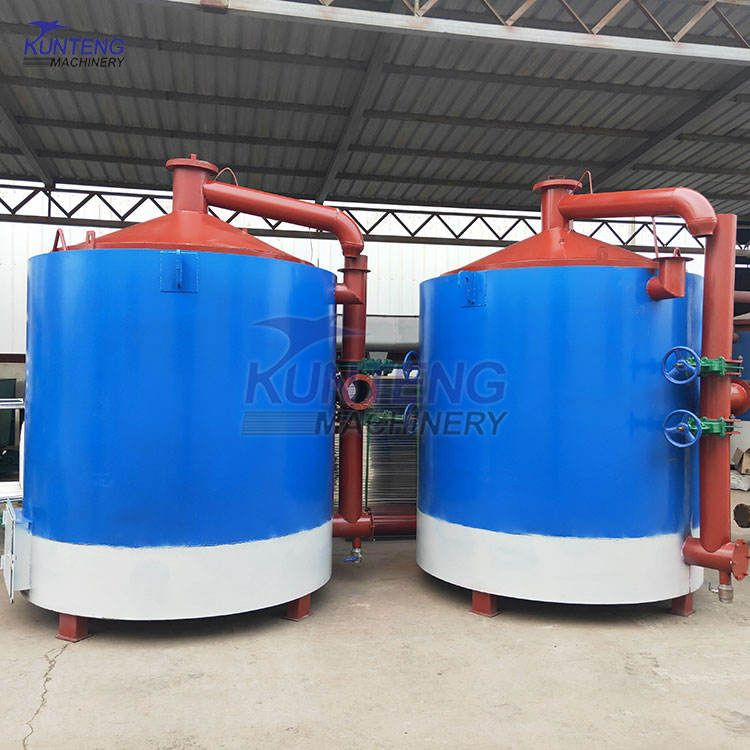 Automatic Eco-Friendly hoisting carbonization furnace rice husk coconut shell activated carbon manufacturing machine