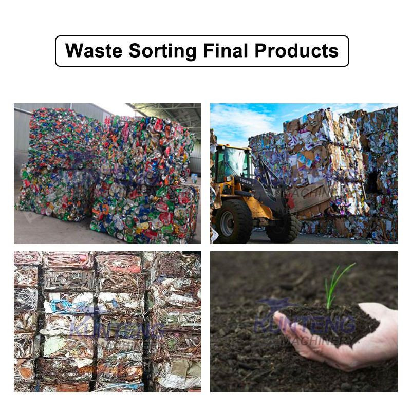 City Waste Segregation Machine Waste Sorting Shredding RDF Production Line Waste Plastic to Fuel Machine