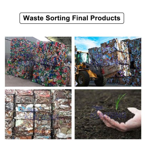 City Waste Segregation Machine Waste Sorting Shredding RDF Production Line Waste Plastic to Fuel Machine