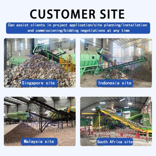 Turnkey Project Municipal Solid Waste Recycling Machine Waste Separator Waste Treatment Machinery