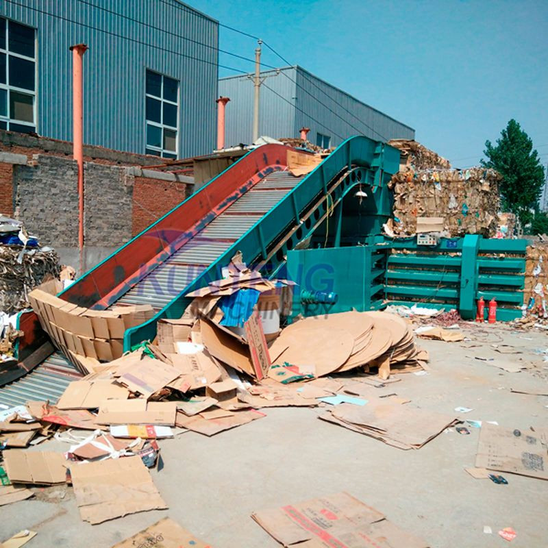 Solid Waste Baling Machine Garbage Packing Machine Waste Cloth Plastic Bundle Machine for Waste Sorting Line