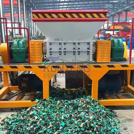 Garbage shredding machinery cardboard plastic metal shredder garbage recycling machinery