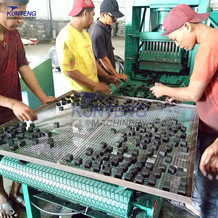 Automatic Hydraulic Charcoal Briquette Equipment Powder Material Forming Machine