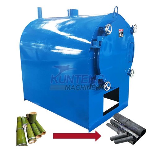 Bamboo carbonization furnace sawwood stick carbonization equipment wood carbonization furnace charcoal making machinery