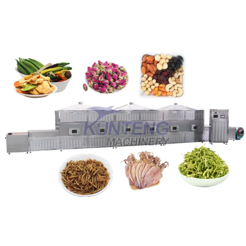 CE Microwave for Drying Leaf Dryer Herbs Tunnel Drying Machine Scented Tea Microwave Blanching Drying Equipment