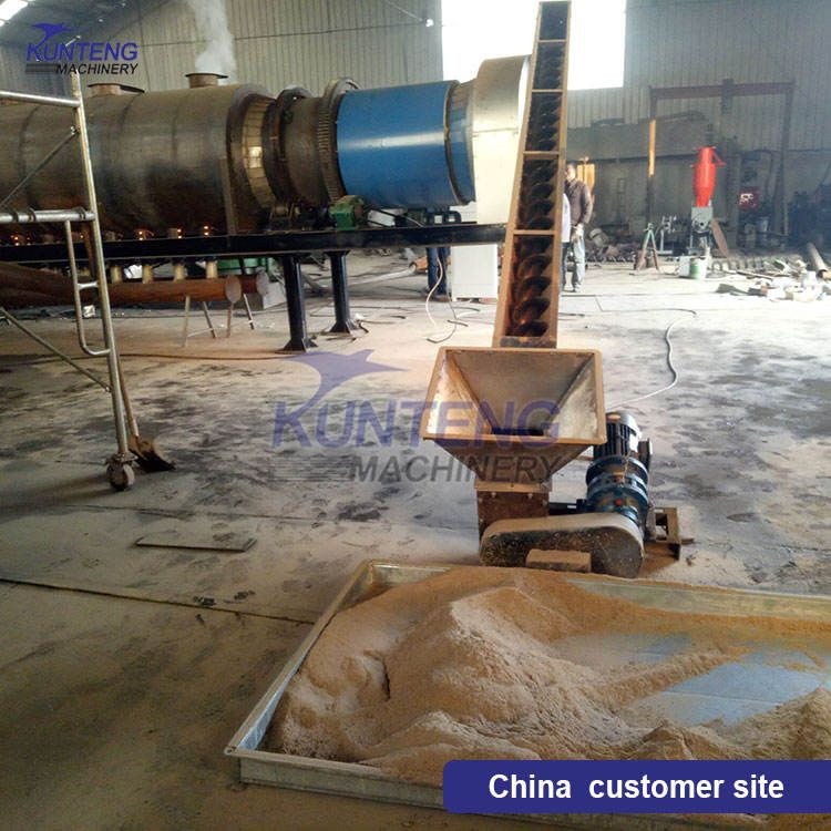 Smokeless Continuous Carbonization Furnace Food Waste Vinasse Olive Pomace Carbonization Furnace Charcoal Making Machine