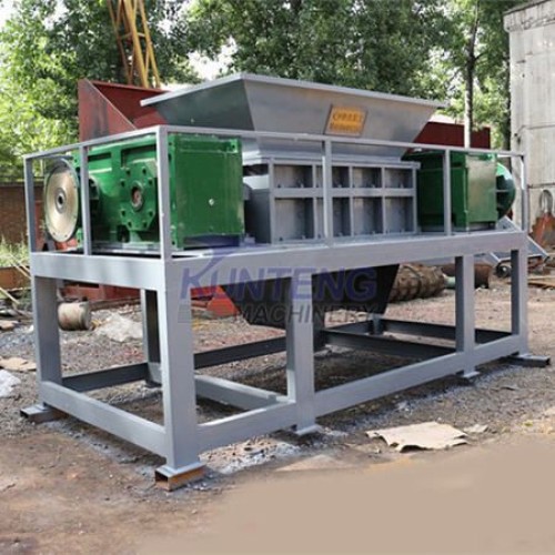 Waste Plastics Paper Logs Dual-shaft Shredder Machine Multifunctional Crushing Machine