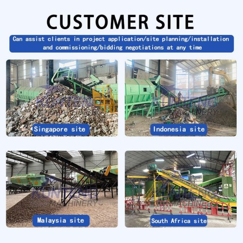 Post-War Reconstruction Equipment Building Rubble Concrete Waste Recycling Machines Demolition Waste Disposal System