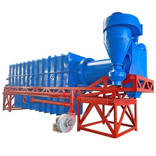 Bamboo chip carbonization furnace Continuous wood carbonization equipment small particle material carbonization furnace
