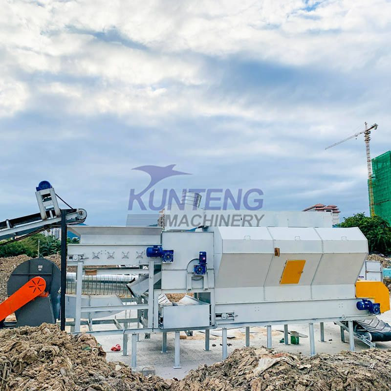Construction waste air Seperation Machine garbage recycling machinery large capacity air screening machine