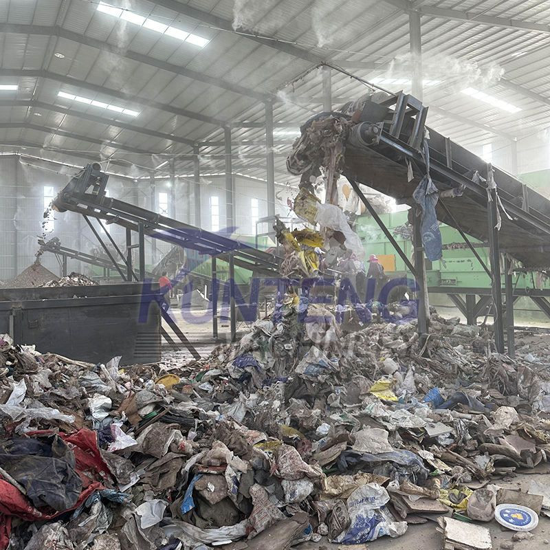 City Waste Segregation Machine Waste Sorting Shredding RDF Production Line Waste Plastic to Fuel Machine