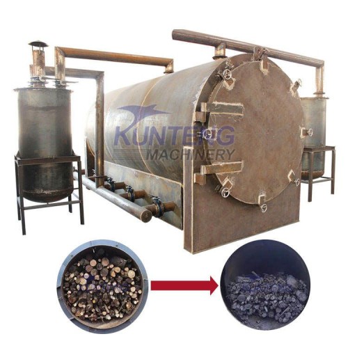 High Capacity Industrial Smoke Free Sawdust Charcoal Carbonization Furnace Stove Kiln