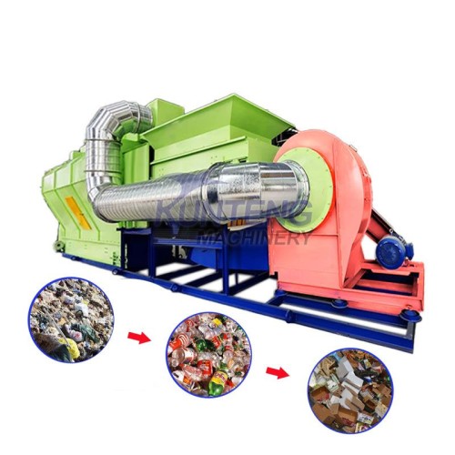 Garbage air screening machine urban garbage construction garbage sorting equipment light garbage air screening machine