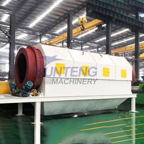 Solid Waste Drum Screen Size particles Garbage Screening Equipment Construction Solid Waste Screening Line