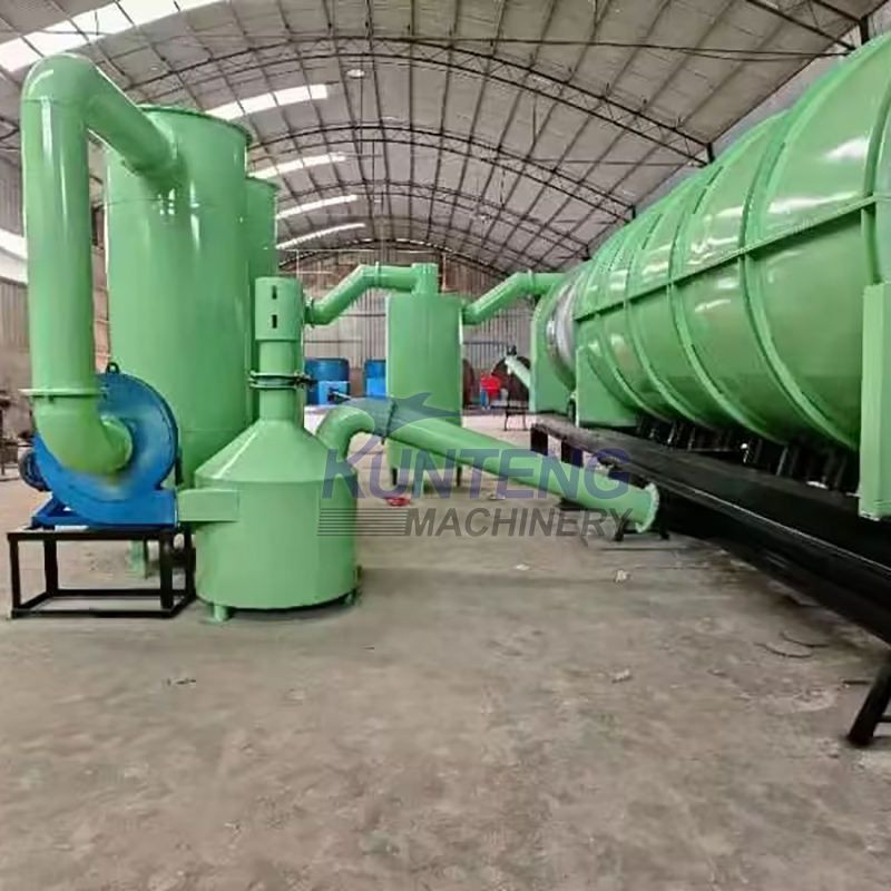 Charcoal Making Machine Plant Cashew Nuts Shell Carbonization Furnace Bamboo Charcoal Machine