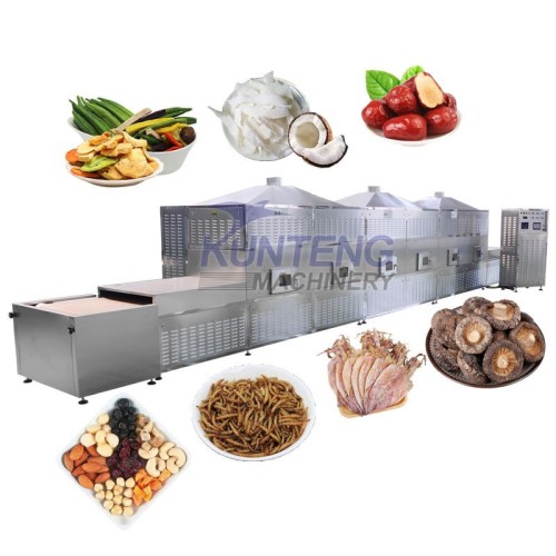 Commercial microwave dryer box meal heating tea withering machinery industrial food rapid drying sterilization machine
