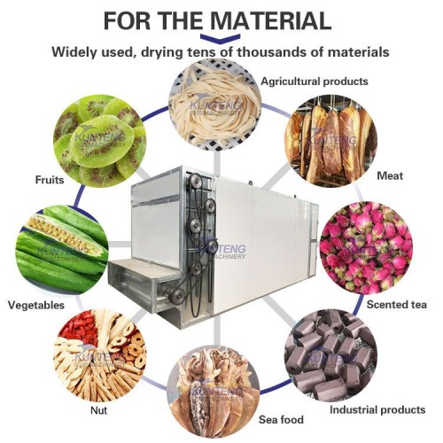 Large industrial seafood dryer fruit vegetable grain drying equipment multi-layer mesh belt fish  shrimp dryer