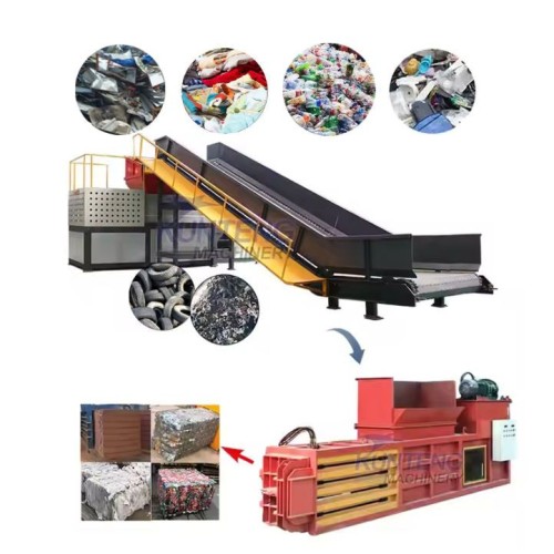 Waste Treatment Machinery for Manufacturing Plant Waste Crusher Machine Waste Shredder and Baler