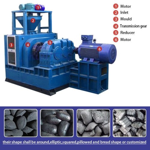 High Pressure Hydraulic Forcing Input Dry Mineral Powder Ball Shape Briquetting Machine Coal coke Press Machine