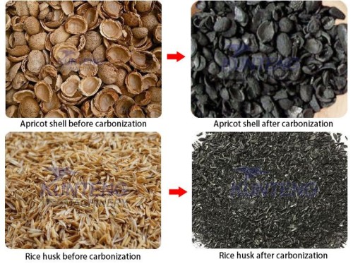 Small particle material carbonization furnace rice husk carbonization equipment  continuous carbonization furnace
