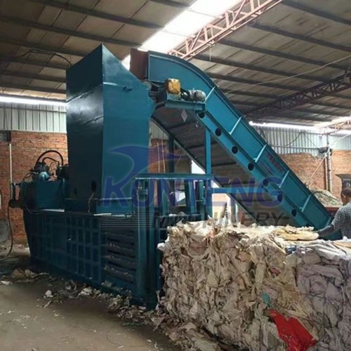Household Waste Compactor Machine Plastic Cardboard Scrap Metal Baler Waste Sorting System Waste Treatment Machinery