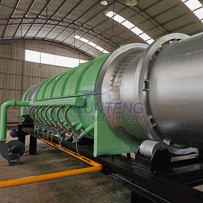 Industrial charcoal furnace Continuous sawdust charcoal furnace Biochar charcoal drum furnace