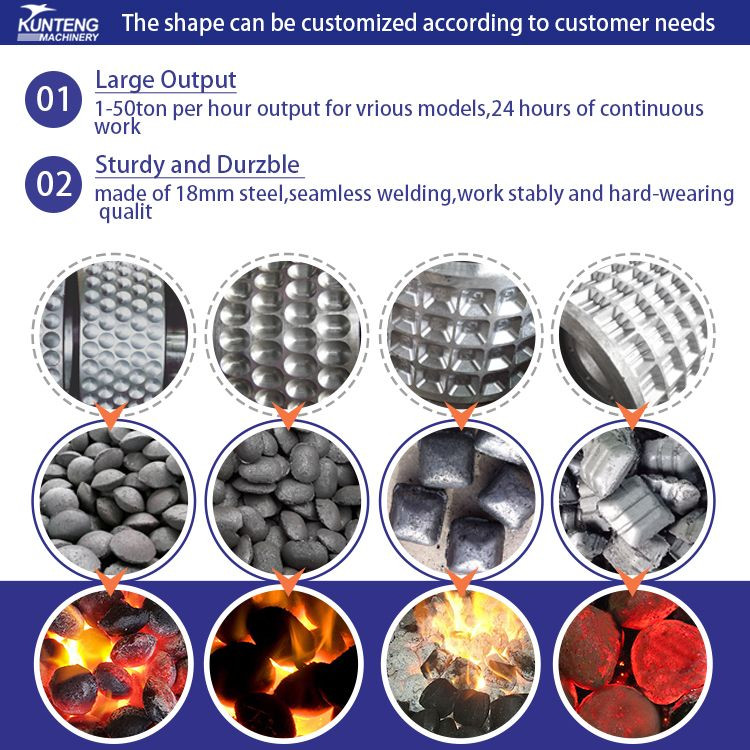 Charcoal ball press machine smokeless coal forming equipment barbecue coal ball making machine