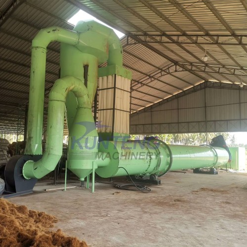 Industrial Waste Dryer Drum Dryer Rotary Wood Chip Fruit Pomace Spent Coffee Grounds Dryer