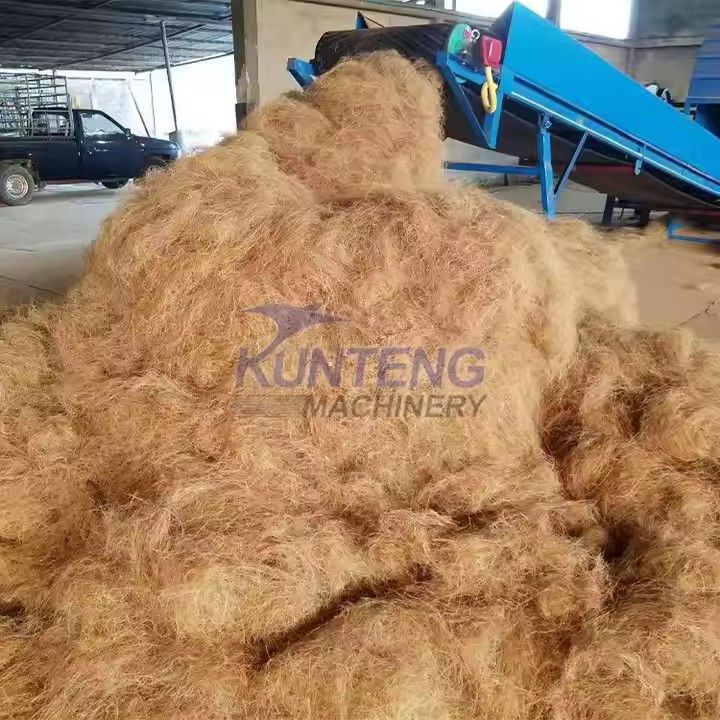 Efficient and Stable Coconut Husk Processing Line Fiber Extraction Machine Coco Peat-making Machine
