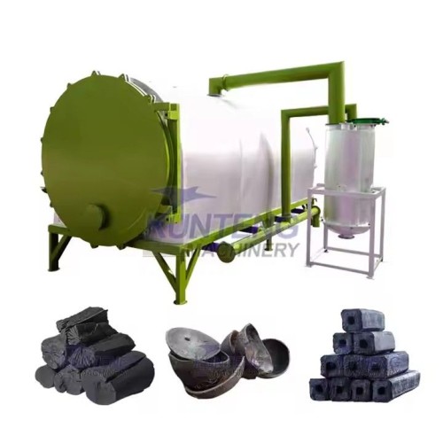 High-Capacity Wood Log Biomass Barbecue Charcoal Making Machine Carbonization Furnace