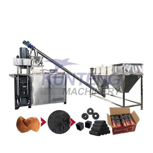 Wood Coconut Shell Sawdust Hookah Charcoal Briquette Machine Production Line Hookah Shisha Charcoal Making and Packing