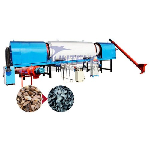 Big Capacity Continuous Carbonization Furnace Biochar Making Machine Coconut Charcoal Sawdust Charcoal Making Machine