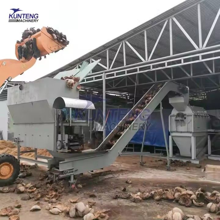 Efficient and Stable Coconut Husk Processing Line Fiber Extraction Machine Coco Peat-making Machine