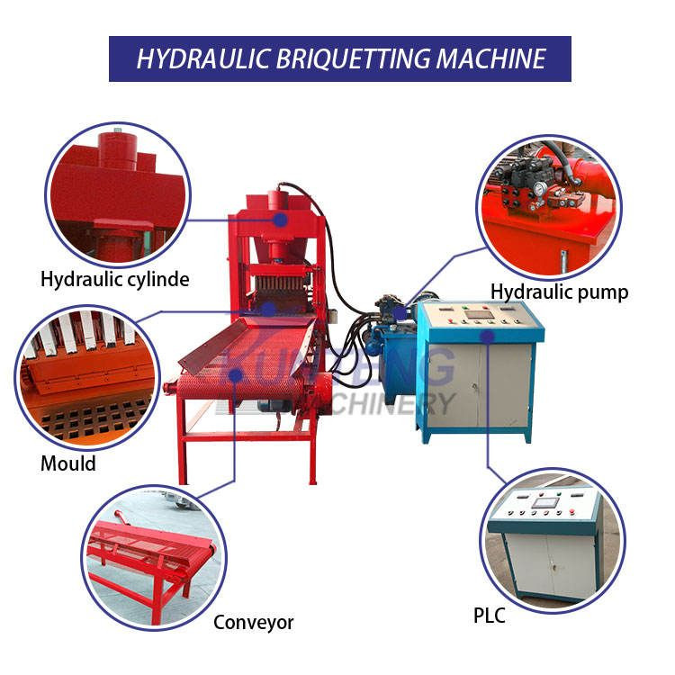 New Fine coke Hydraulic Press Machines Charcoal coke Briquette Making Machines Petroleum coke Briquetting Machines
