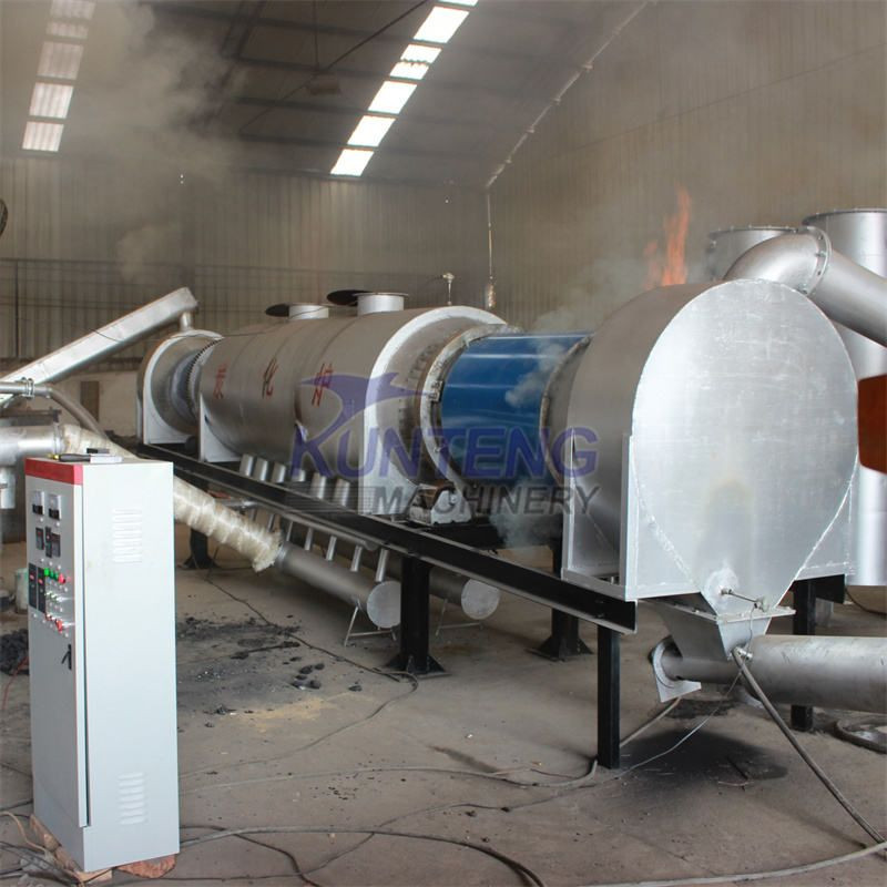 Complete sawdust carbonization charcoal forming production line barbecue hookah charcoal carbonization forming equipment