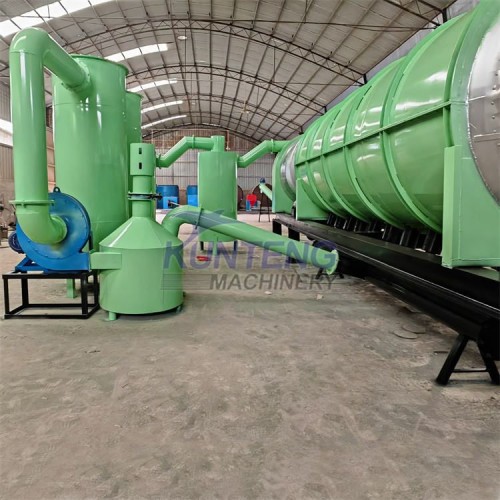 Ecofriendly Charcoal Production Line Continuous Biochar Pyrolysis Machine Rice Husk Charcoal Making Machines