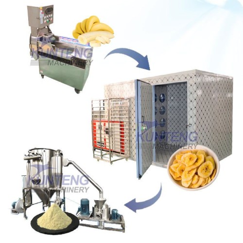 Fruit Drying Equipment for Raisin Hot Selling Mango Banana Dryer Banana Drying and Grinding Dehydration Production Line