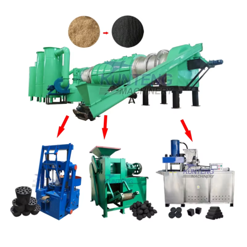 Biomass Charcoal Molding Machine Smokeless Combustible Charcoal Rapid Burning Carbon Charcoal Machine Production Line