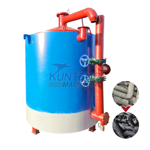 Automatic Eco-Friendly hoisting carbonization furnace rice husk coconut shell activated carbon manufacturing machine
