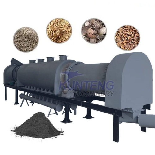 Continuous Rotary Carbonization Furnace Coconut Shell Carbonization Furnace Biomass Carbonization Furnace